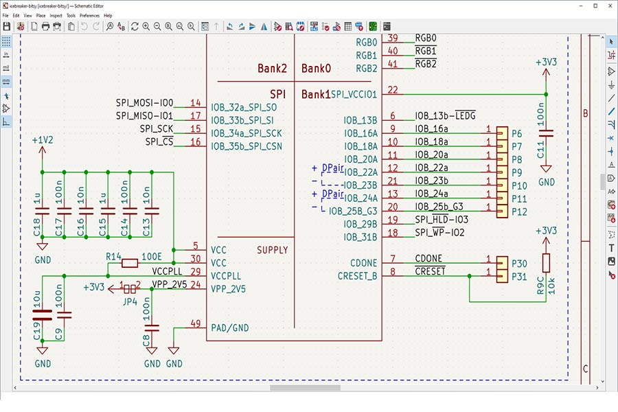 نرم افزار طراحی مدارت الکترونیکی kicad