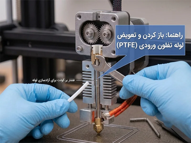 چه زمانی باید لوله اکسترودر پرینتر سه بعدی را تعویض کنیم؟